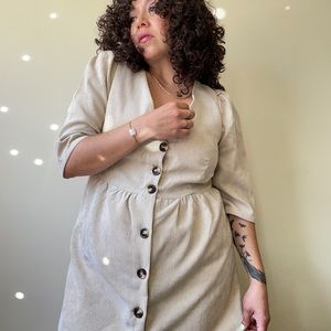 Glamorous Vanilla Shake Corduroy Mini Dress